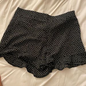 Zara polka dot ruffle shorts